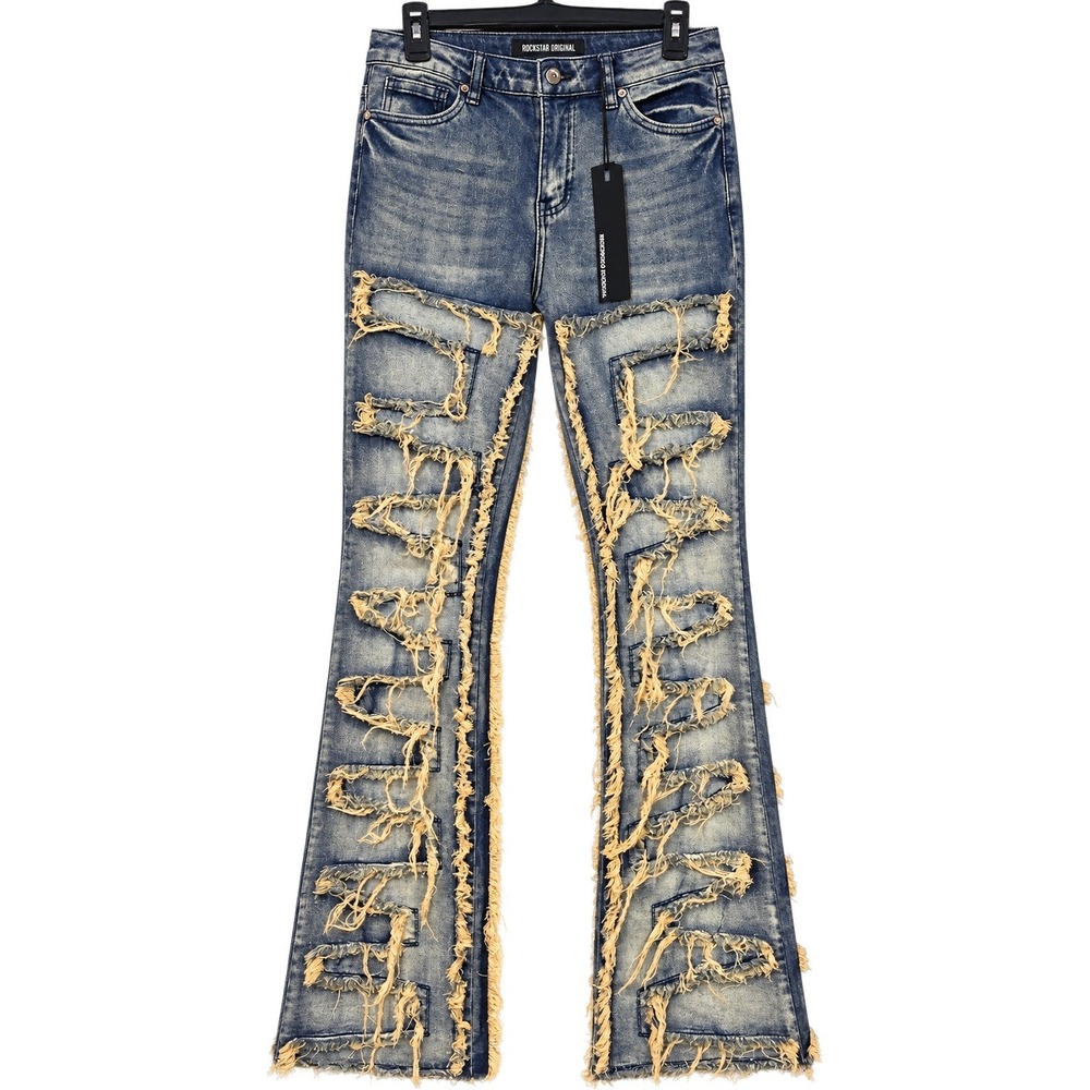 Rockstar Original Zariyah Women's Stacked Flare Jeans Size M NWT